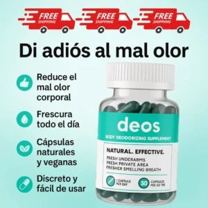 DEOS — Frescura desde adentro para que nunca más te dé vergüenza sudar