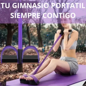✨ Transforma tu rutina en 10 minutos: Banda elástica con pedales — potente, compacta y lista para usarse 💪🔥