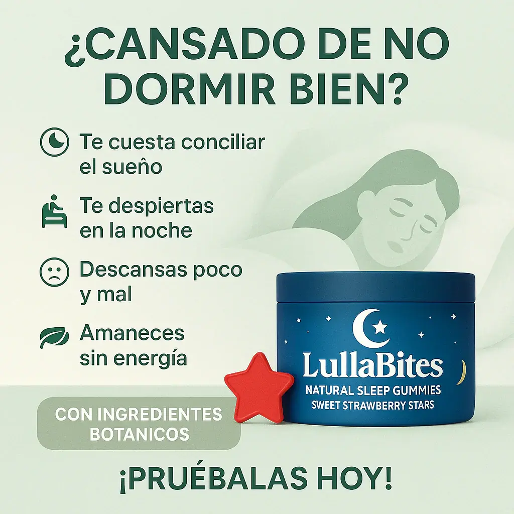 🌙 LullaBite (60 Gomitas) Duerme profundo y despierta renovado  — recupera tus noches en 30 minutos - Imagen 4